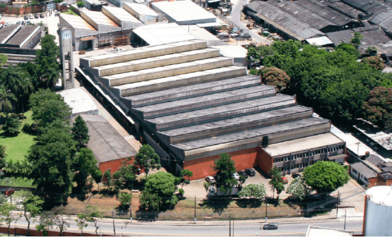 Vista aérea das instalações fabris – Guarulhos, São Paulo